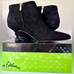 Sam Edelman Black Suede Kadison Ankle Boot - Excellent condition!